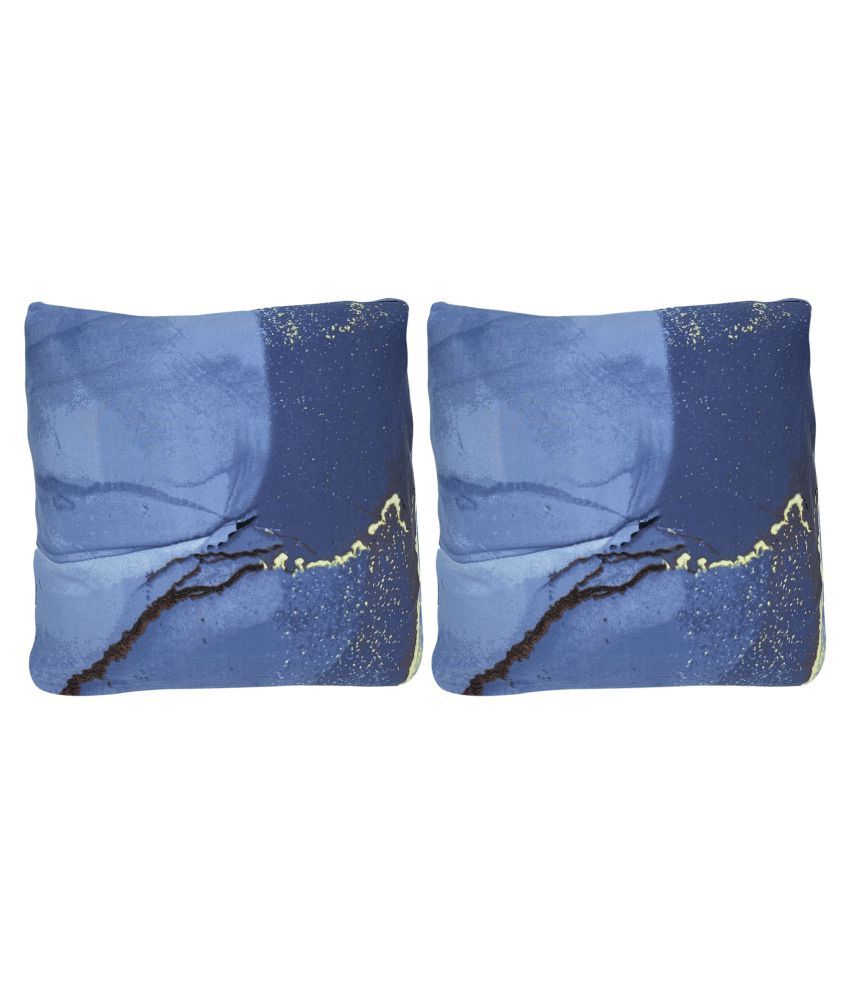     			House Of Quirk Set of 2 Polyester Cushion Covers 40X40 cm (16X16)