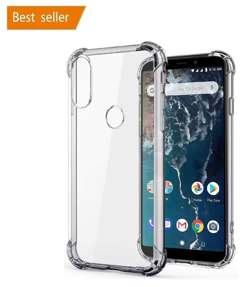     			Xiaomi Mi A2 Bumper Cases Megha Star - Transparent Premium Transparent Case