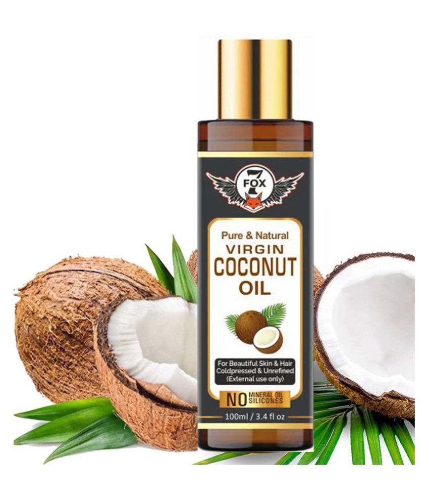 7 FOX Cold Pressed Virgin Coconut Oil For Hair Growth- 100 mL: Buy 7 FOX Cold  Pressed Virgin Coconut Oil For Hair Growth- 100 mL at Best Prices in India  - Snapdeal