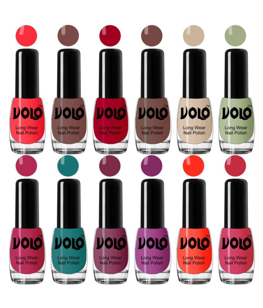     			VOLO Best Affordable FullYear Collection Nail Polish Combo 12 Pcs Multi Glossy 60 mL