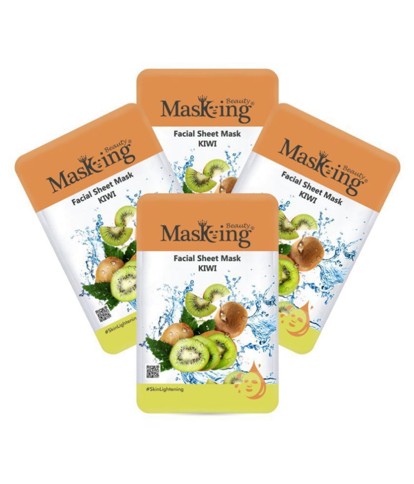    			Masking - Fairness Sheet Mask for All Skin Type ( Pack of 4 )