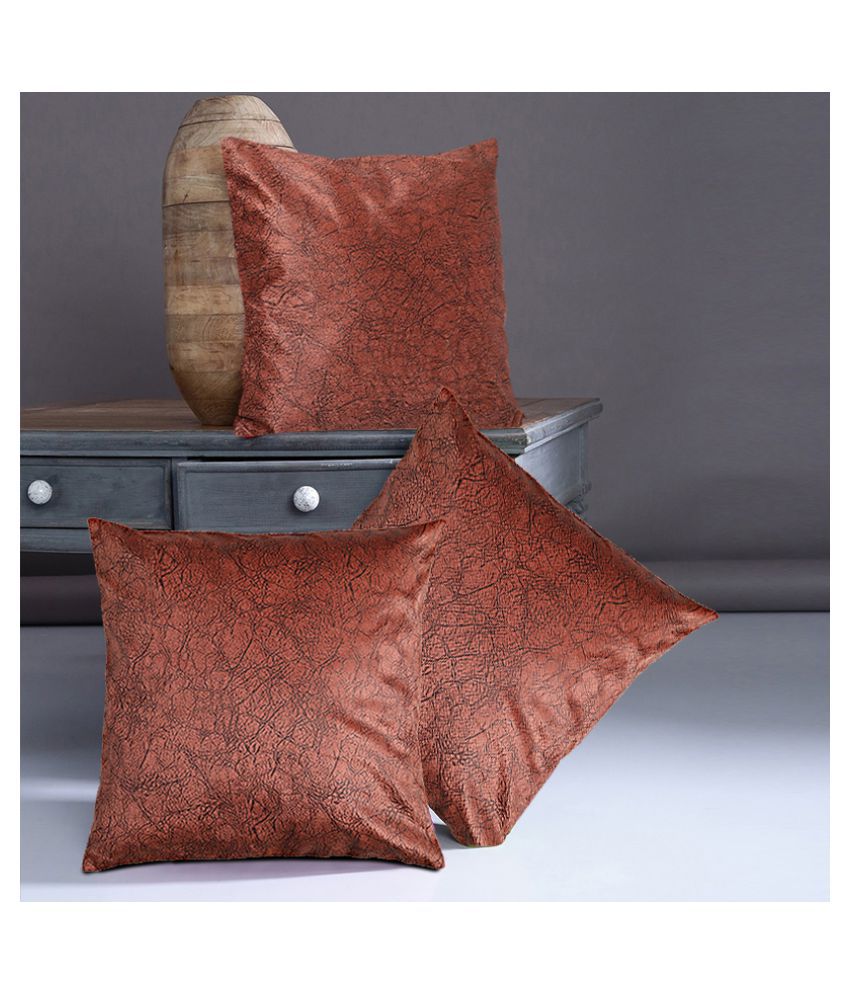     			Veronica Deco Set of 3 Poly Cotton Cushion Covers 40X40 cm (16X16)