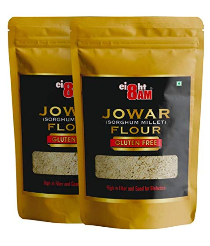 8AM 8AM Jowar Flour/ Millet 980 gm Pack of 2 Buy 8AM 8AM Jowar