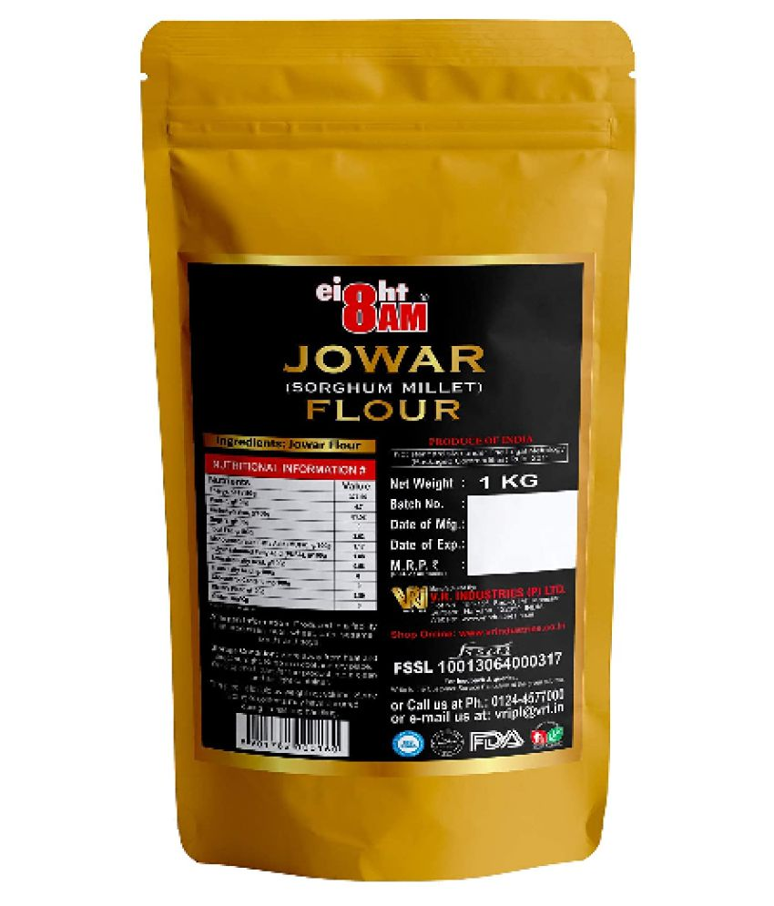 8AM 8AM Jowar Flour/ Millet 980 gm Pack of 2 Buy 8AM 8AM Jowar