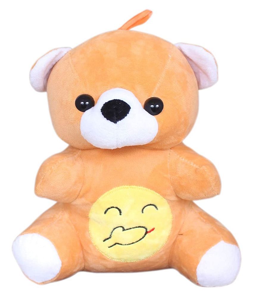     			Tickles Cute Baby Teddy Soft Stuffed Animal Plush Toy for Girls Boys Baby and Kids (Color: Light Orange Size: 25CM Made in India)