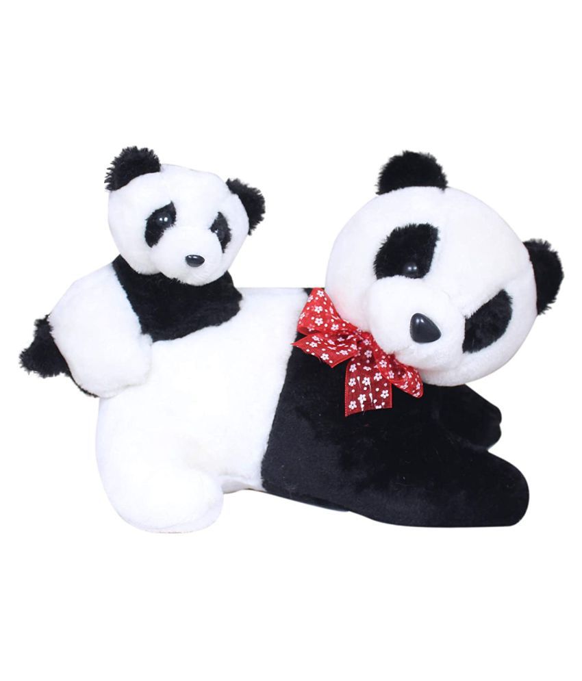     			Tickles Mother Panda with Baby Soft Stuffed Animal Plush Toy Set for Girls Boys Baby and Kids (Size: 28 cm Made in India)