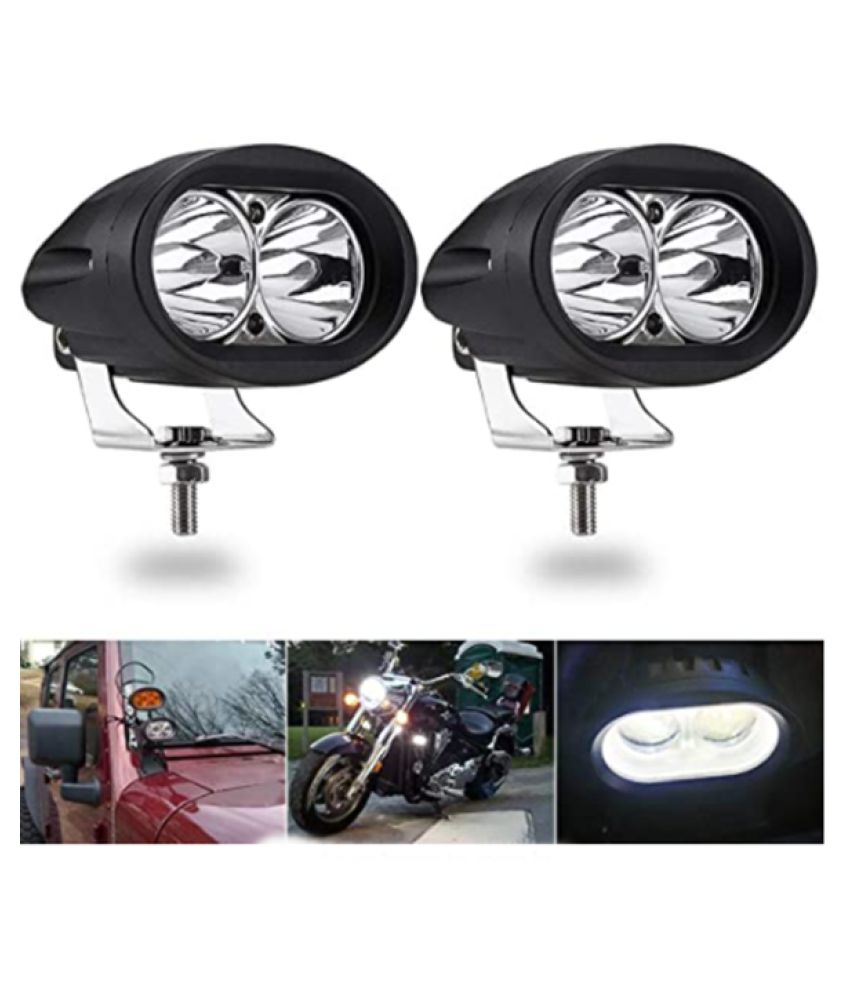 2 LED 20W Oval Projector Fog Light Auxiliary Spot LED Light OffRoad