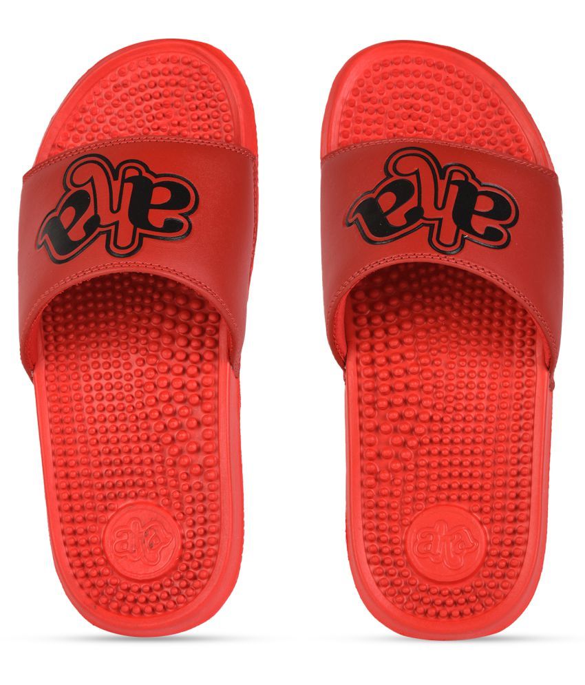     			Liberty - Red  Synthetic Slide Flip flop