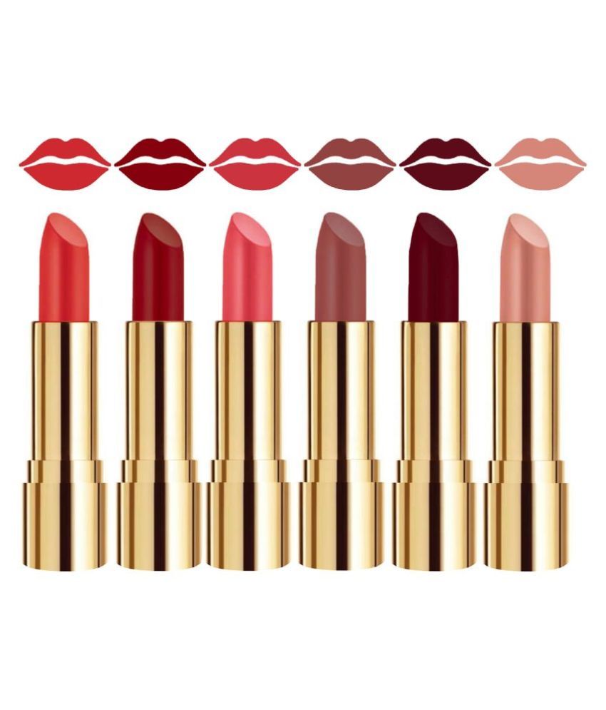     			Rythmx Daily Wear Bold Color Payoff Lipstick Creme Matte Multi Pack of 6 24 g