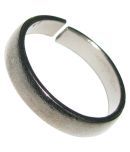 Yuvi Shoppe 1 Pc Asli Kaale Ghode Ki Naal Ki Ring / Black Horse Shoe Iron Ring