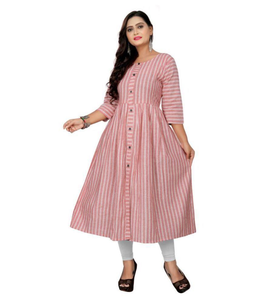 long cotton anarkali kurti