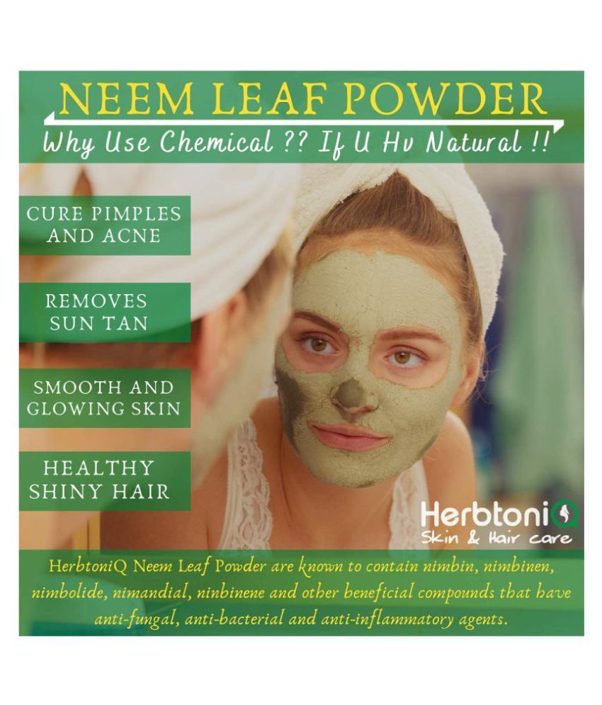 Herbtoniq Sandalwood Neem Leaf Multani Mitti Powder For Face Pack Gm Buy Herbtoniq