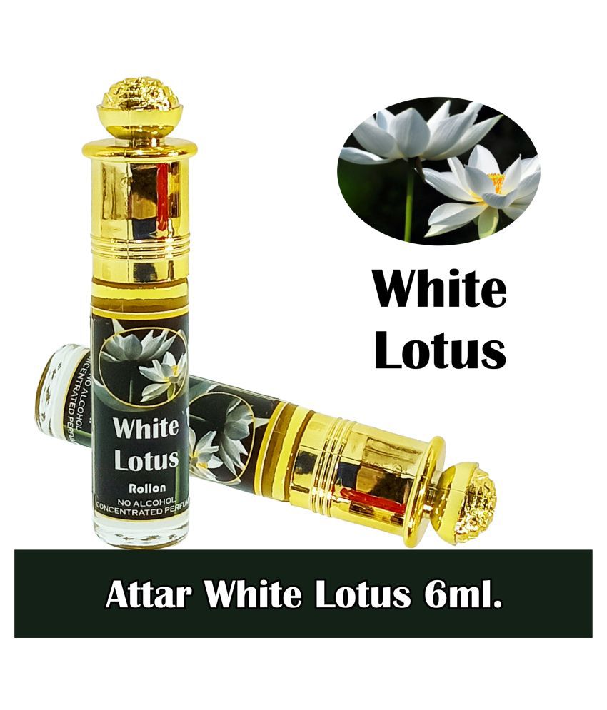     			Indra Sugandh White Lotus Attar 6ml ~ Long Lasting Fragrance