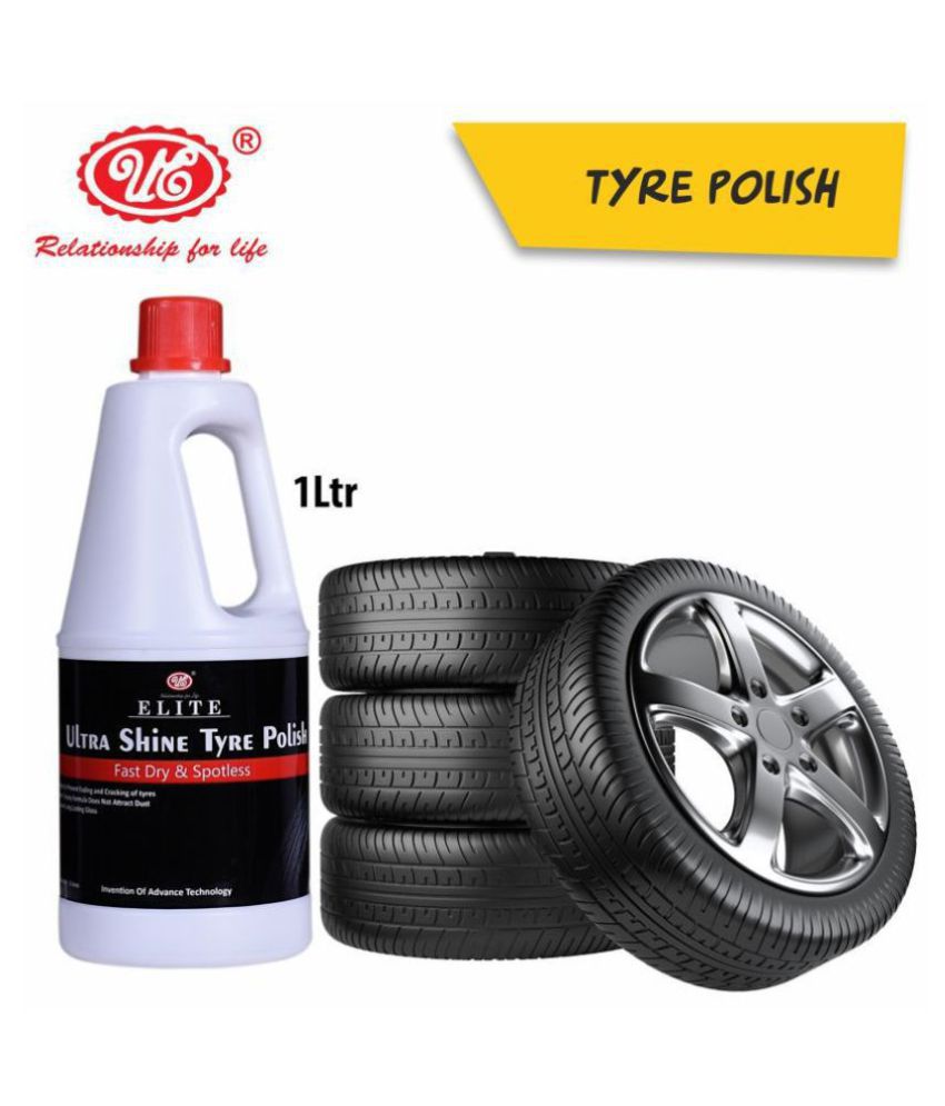     			UE Elite Ultra Shine Tyre Polish to Shine Black Look, Dry to Touch, Zero dust Attraction & Spotless - 1 Liter Car Care/Car Accessories/Automotive Products