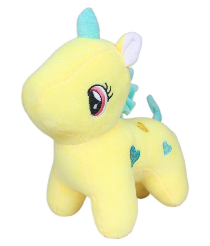     			Tickles Unicorn Soft Plush Animal Toy for Kids Girls & Boys (Size: 25 cm Color: Yellow)