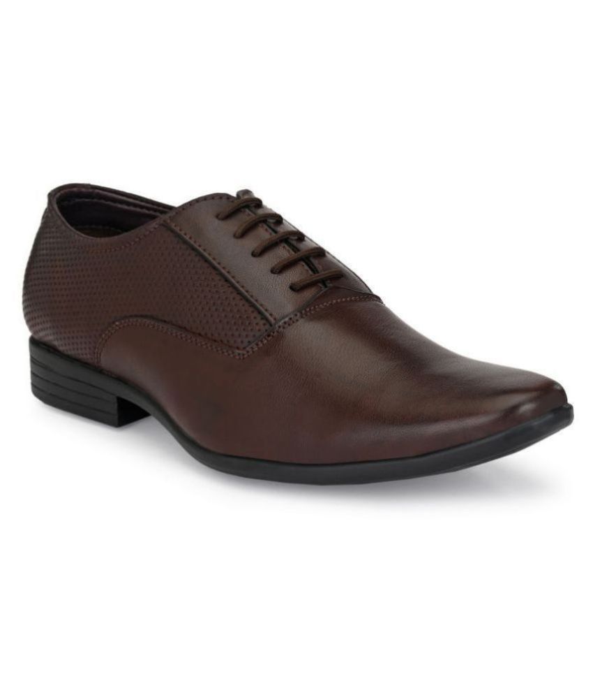     			Leeport - Brown Men's Oxford Formal Shoes