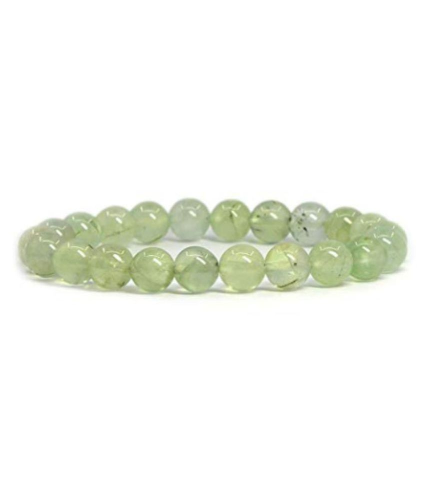     			8mm Green Prehnite Natural Agate Stone Bracelet