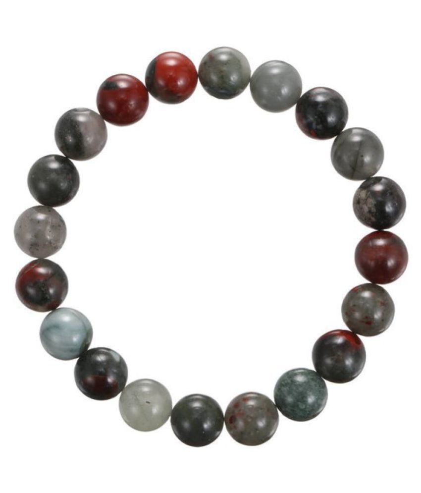     			8mm Red African Bloodstone Natural Agate Stone Bracelet
