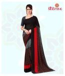 ANAND SAREES - Black Georgette Saree With Blouse Piece (Pack of 1)