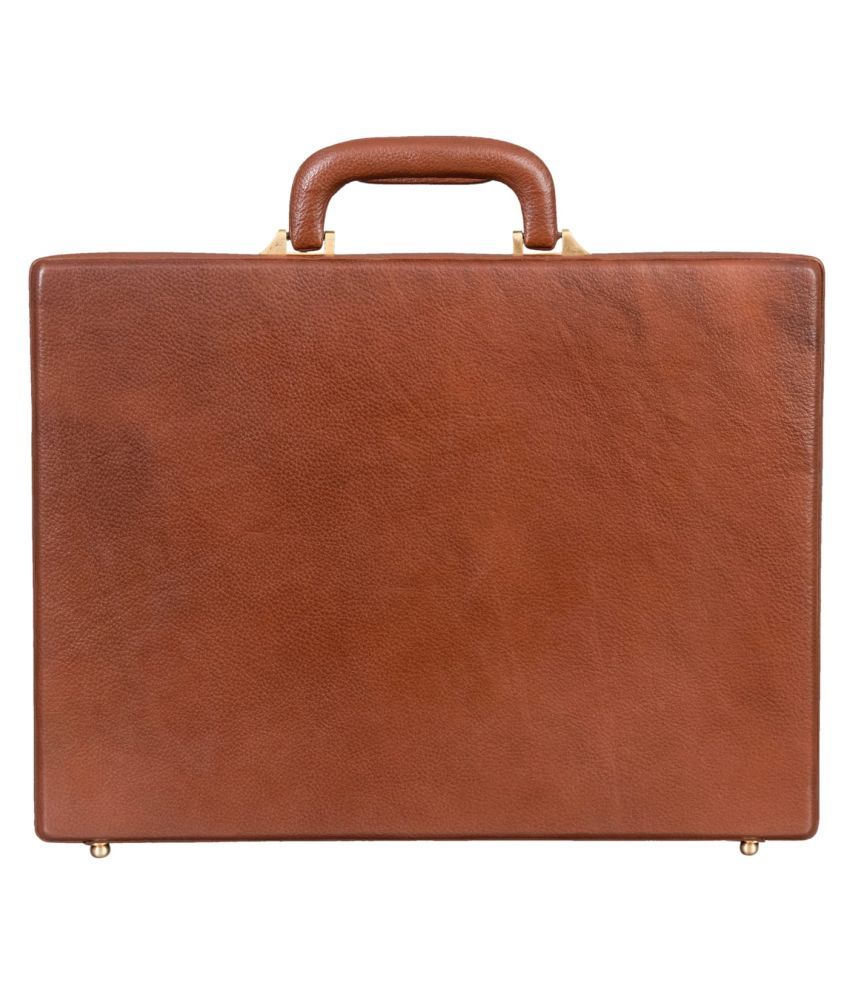 tan briefcase