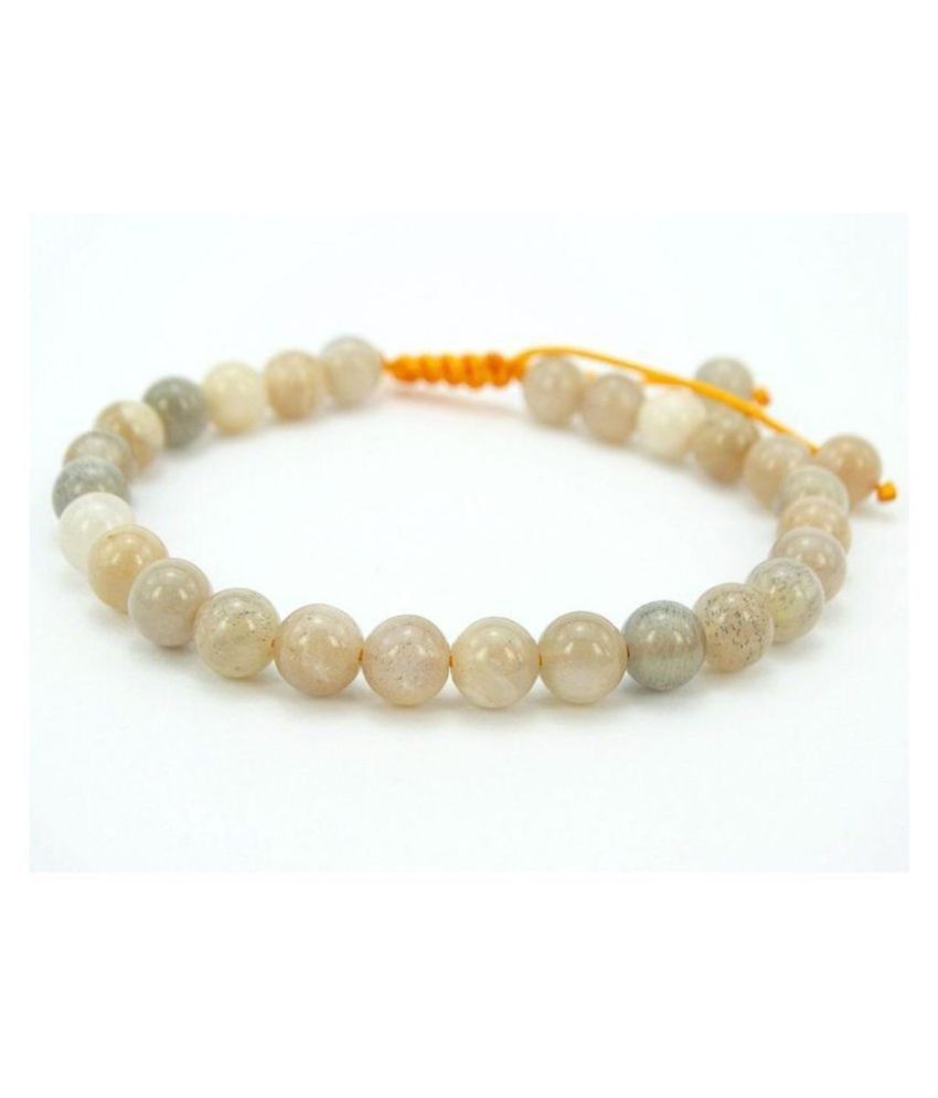     			8mm Orange Sunstone Natural Agate Stone Bracelet