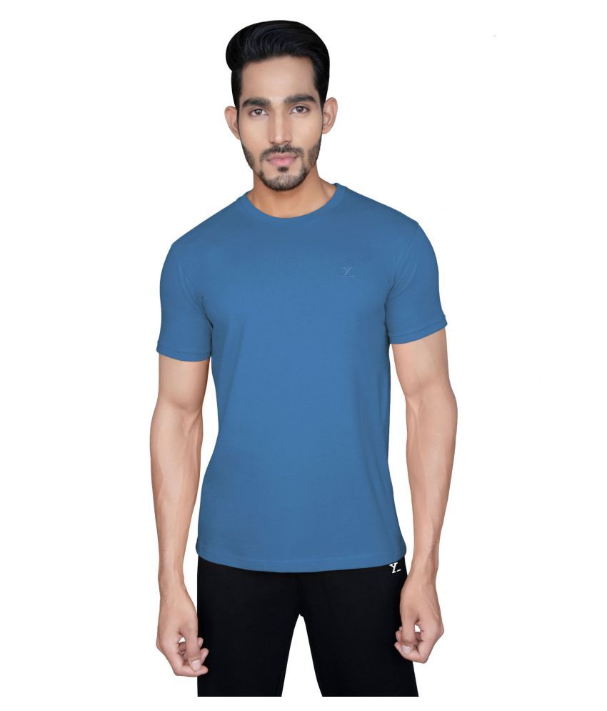     			XYXX Pack of 1 Cotton Regular Fit Men's T-Shirt ( Blue )