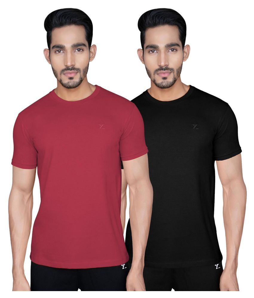     			XYXX Cotton Multi Solids T-Shirt