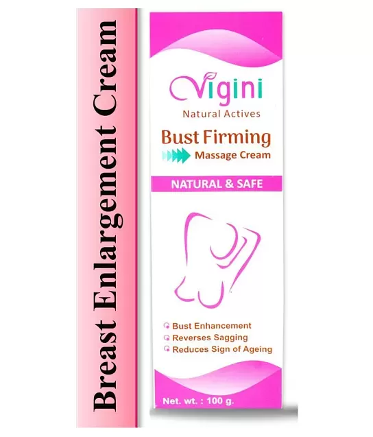 Vigini Breast Bust Body Boobs Size Increase Full 36 Firming Massage Oil  Cream 100ml + 30 Caps.
