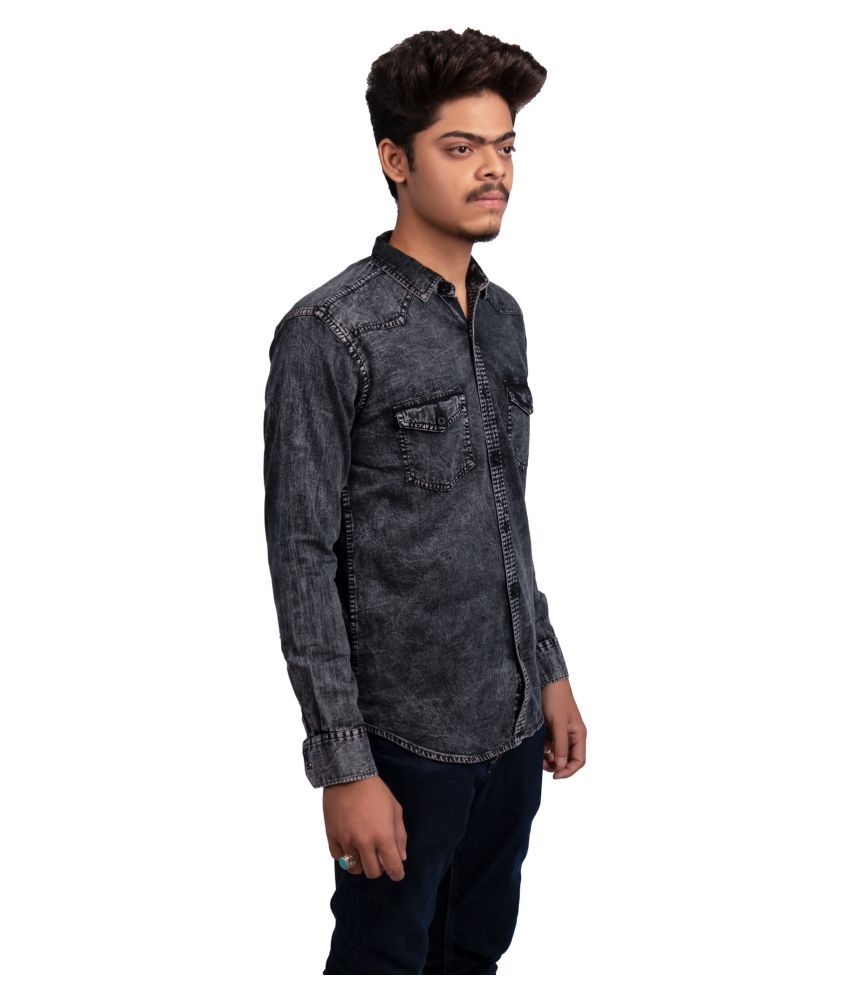 simon miller denim shirt