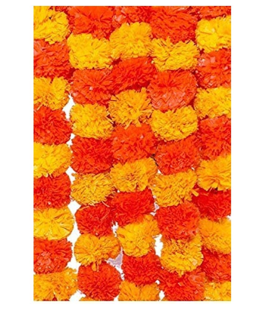 Roy Enterprise Marigold Yellow Garland Pack of 2 Buy Roy Enterprise