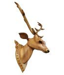 BK . ART  & CRAFTS Grey Wood Handicraft Showpiece - Pack of 1