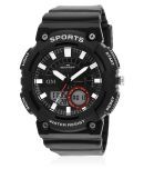 David Miller - Black Silicon Analog-Digital Men's Watch