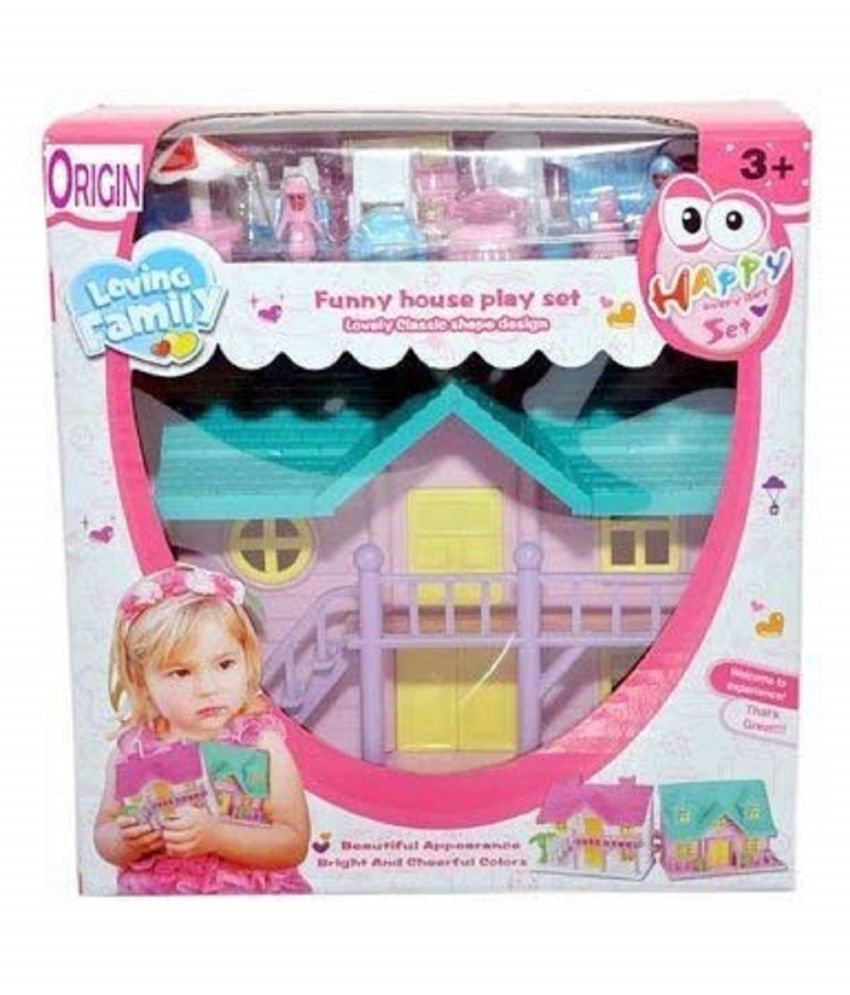 doll house set cartoon