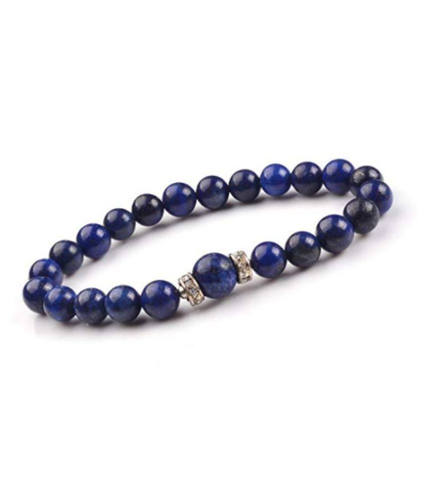     			8mm Blue Lapis Lazuli Natural Agate Stone Bracelet
