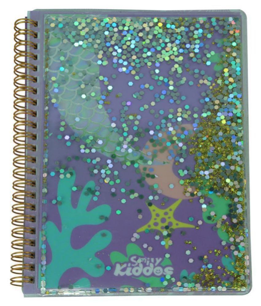 Twinkle Metallic Spiral Notebook (Purple) | Kids & School Stationery | Notebook for Purple  | cute notebooks for women | personalized Notebook