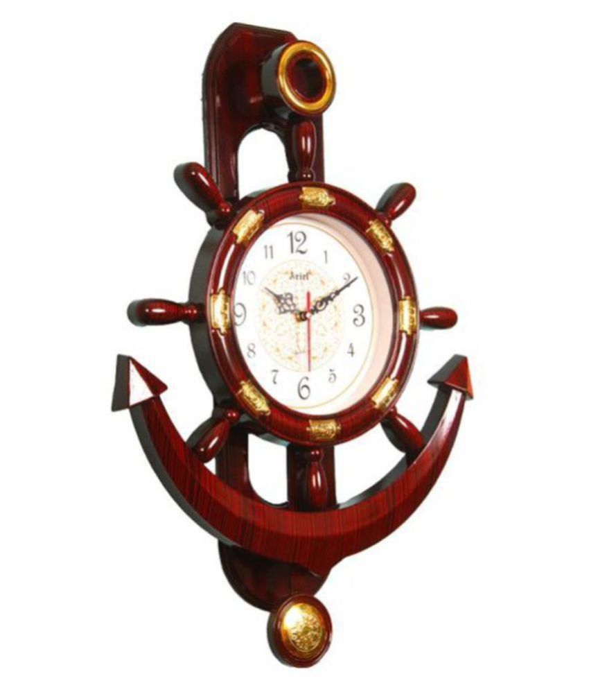 Anchor Assymetric Analog Wall Clock Anchor ( 30 x 45 cm ) Buy Anchor