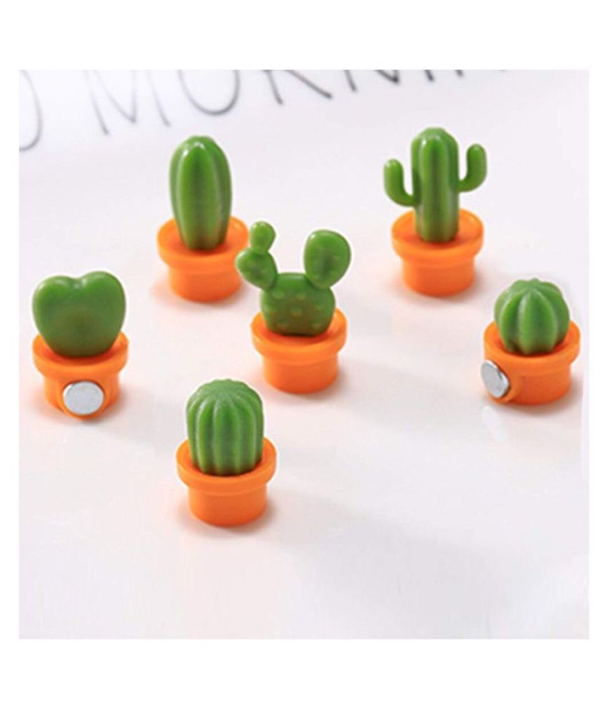 Idream Cactus Style PVC Fridge Magnet - Pack of 6