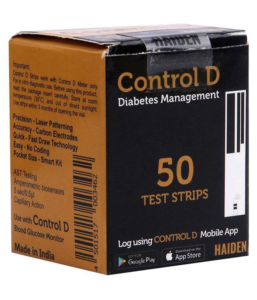     			Control D 50 Test Strips HDCDSTP50
