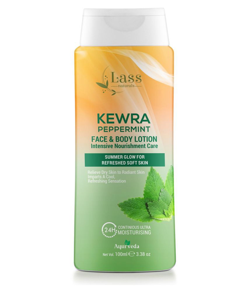 Lass Naturals Kewra Peppermint 24 Hr Moisturising Body Lotion Body Lotion ( 100 mL )