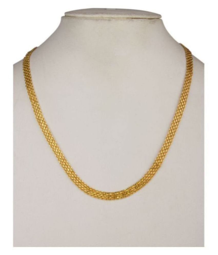 Buy RSJF jewar mandi gold plated chain 