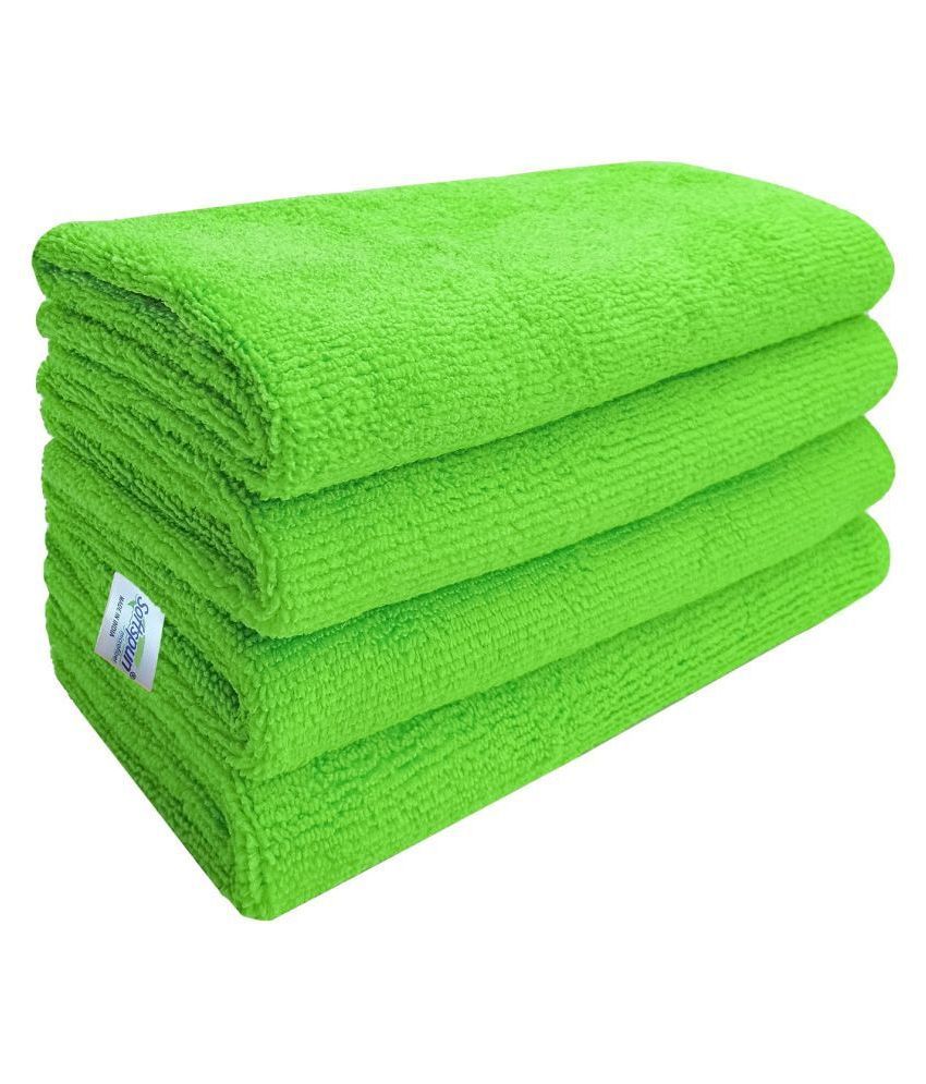 Details about   SOFTSPUN 340 GSM Microfiber Hand towel 4 pieces , Yellow -Gzt 