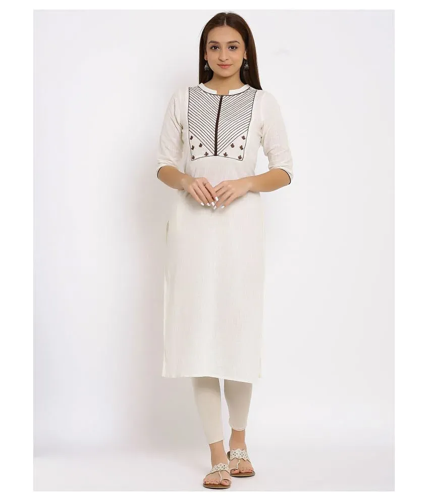 Snapdeal 2025 white kurti