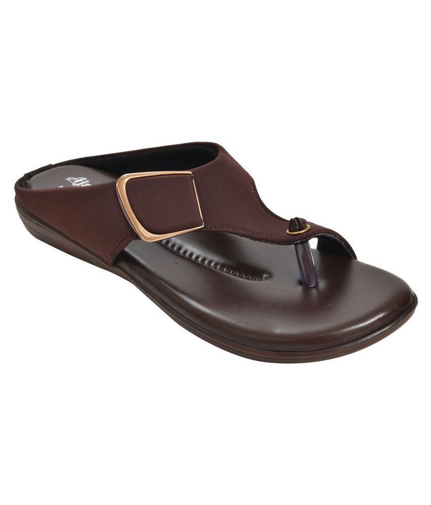     			Ajanta - Brown Women's Flats