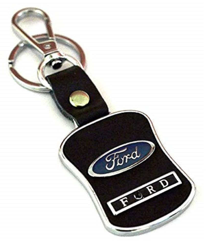     			Americ Style Ford Leather Metal Hook Locking Key Chain