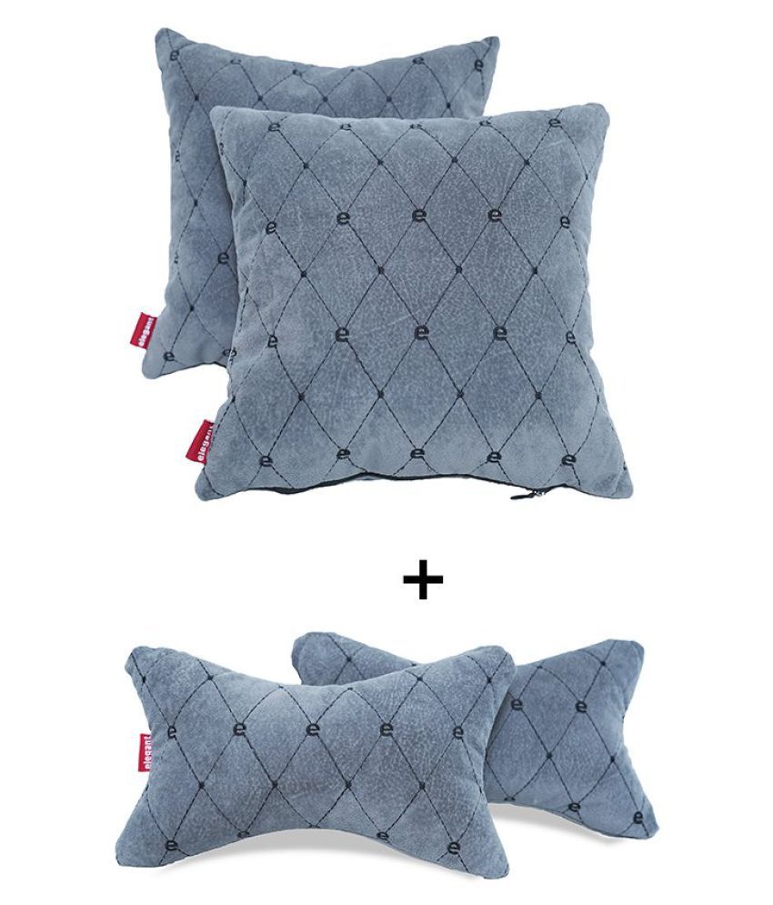     			Elegant Seat Pillows Set of 4 Grey