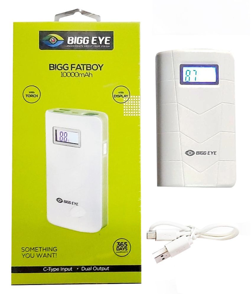 Bigg Eye BE PB 02 10000 mAh Li Polymer Power Bank Black