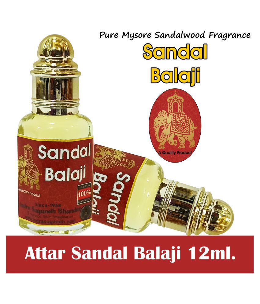     			INDRA SUGANDH BHANDAR - Sandal Balaji Attar For Men & Women 12ml Pack Of 1