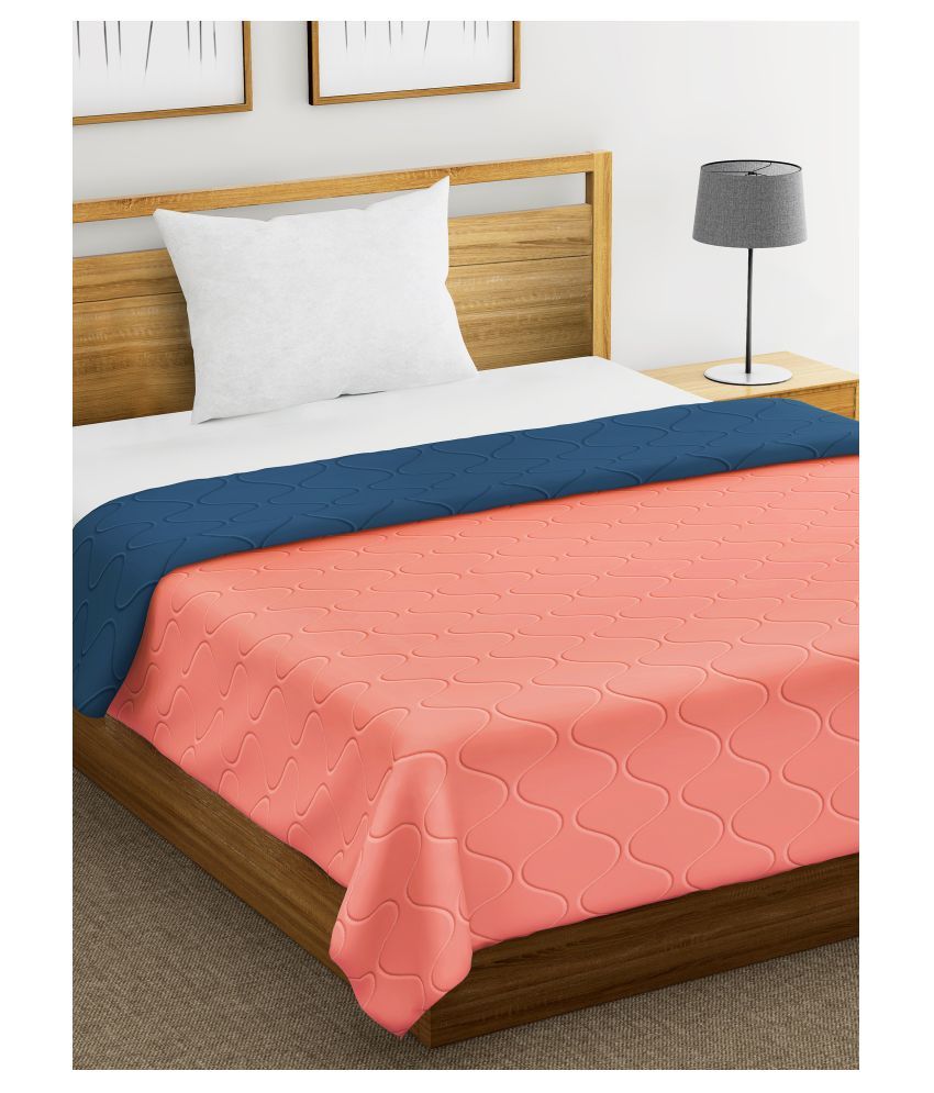 DIVINE CASA Single Polyester Pink Plain Comforter Buy DIVINE CASA