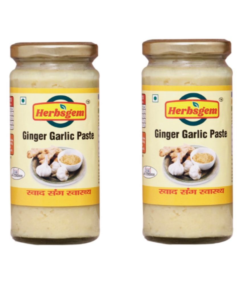 Herbsgem Ginger Garlic Paste 500 gm Pack of 2