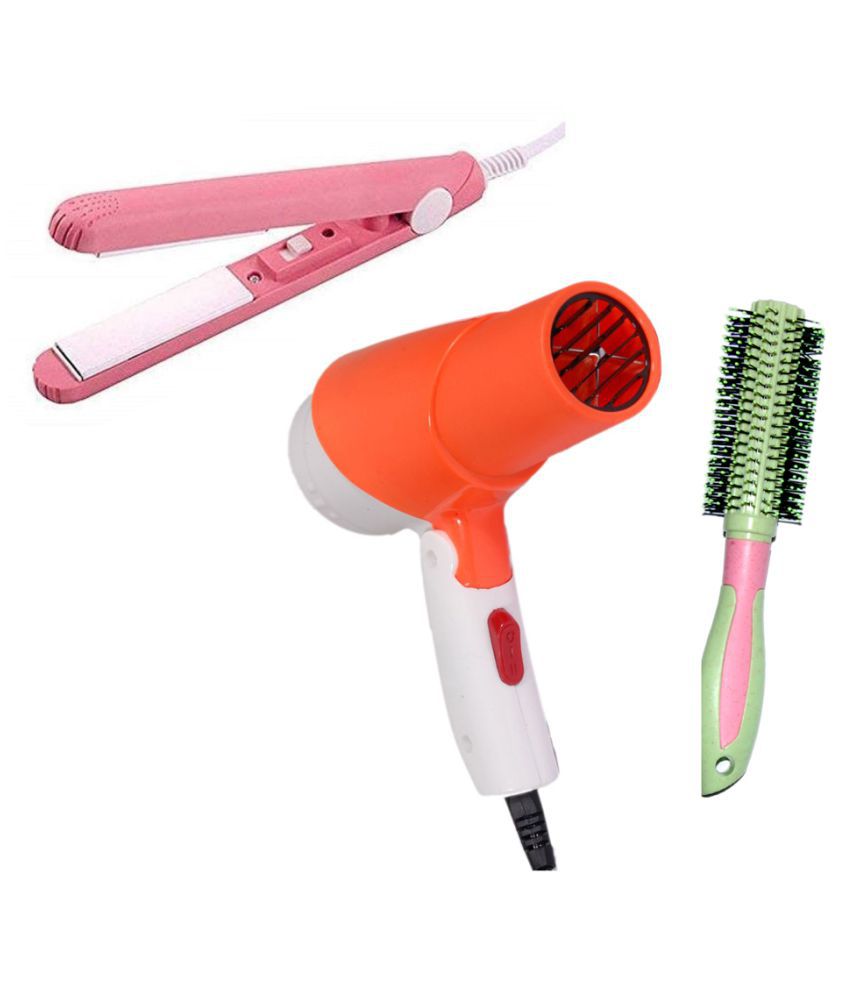 Buy Lenon LE-1280 Orange Hair Dryer & Hair Straightener Combo ( Multicolor  Comb ) Online at Best Price in India - Snapdeal